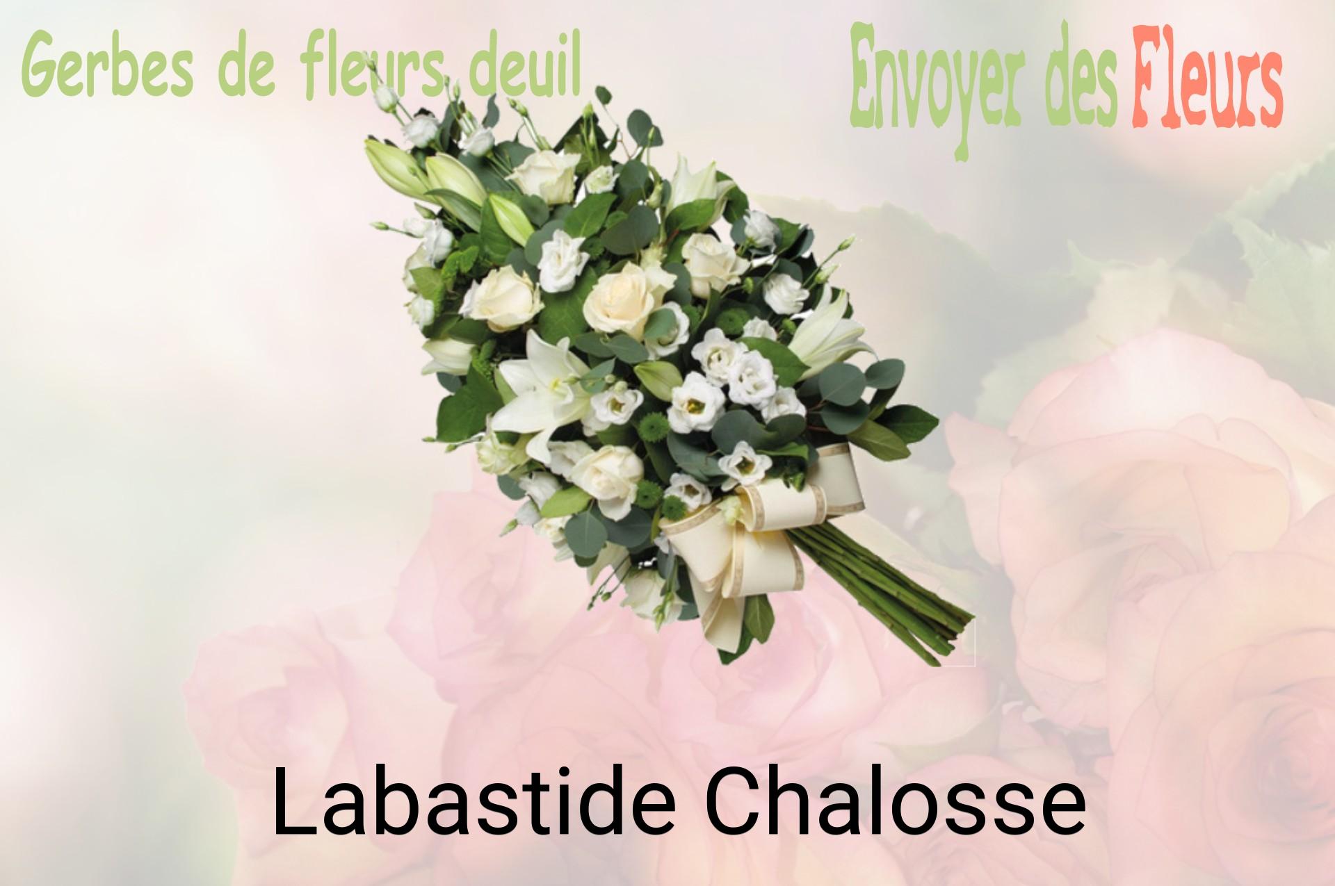 Gerbe de fleurs de deuil livrée à Labastide-Chalosse